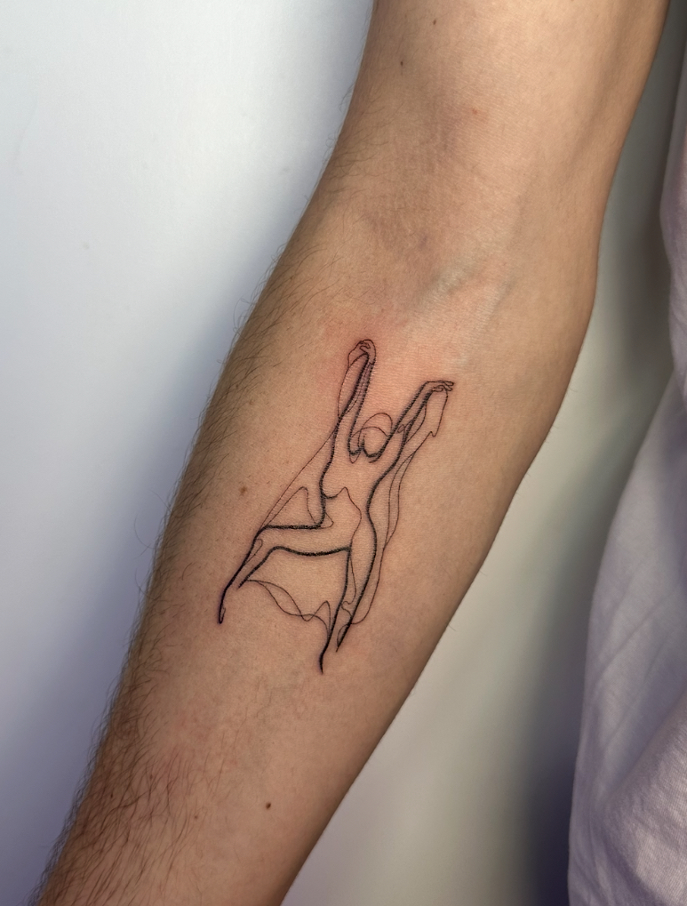 Danseuse — line art